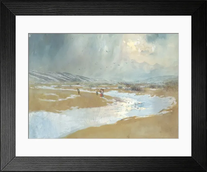 Framed Print : Spis Landscape in Winter, around 1879. Creator: Ladislav Mednyanszky Framed Print : Spis Landscape in Winter, around 1879. Creator: Ladislav Mednyanszky