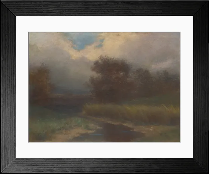 Framed Print : At the stream, around 1910. Creator: Felician Moczik Framed Print : At the stream, around 1910. Creator: Felician Moczik