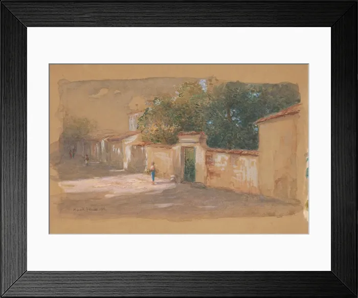 Framed Print : Street, 1906. Creator: Felician Moczik Framed Print : Street, 1906. Creator: Felician Moczik