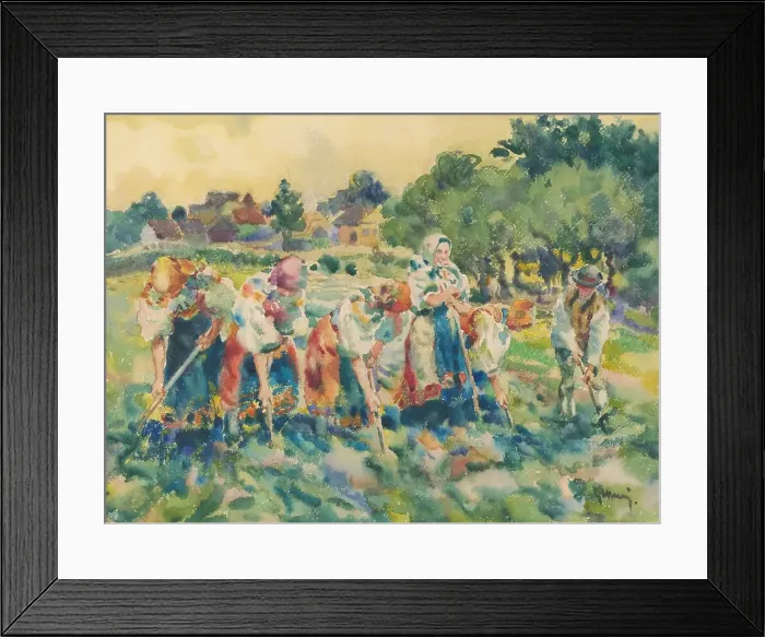 Framed Print : Hoers, around 1920. Creator: Gustav Mally Framed Print : Hoers, around 1920. Creator: Gustav Mally