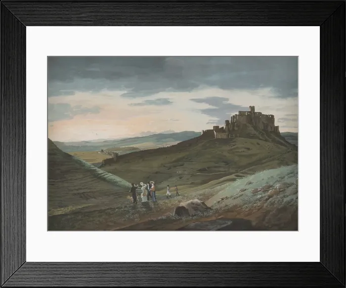 Framed Print : Landscape with Spis Castle, 1805-1810. Creator: Jan Jakub Muller Framed Print : Landscape with Spis Castle, 1805-1810. Creator: Jan Jakub Muller
