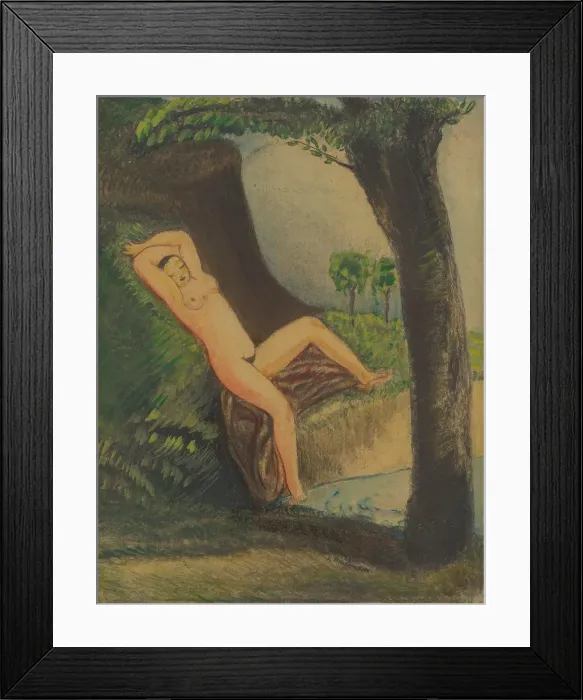 Framed Print : Nude, around 1920. Creator: Josef Arpad Murmann Framed Print : Nude, around 1920. Creator: Josef Arpad Murmann