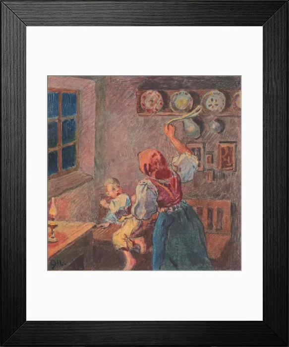 Framed Print : 6.- Beating, 1932. Creator: Gustav Mally