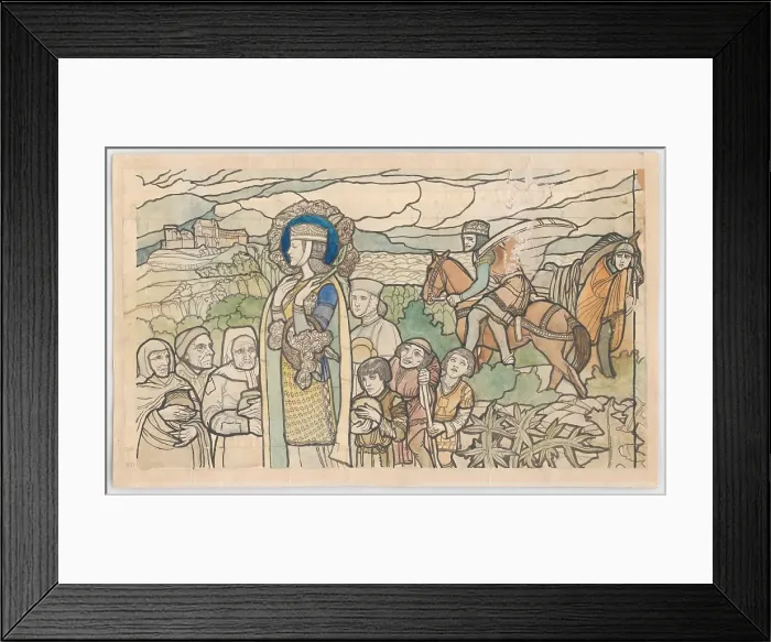 Framed Print : St. Elizabeth of Hungary - Thuringia, 1938-1941. Creator: Sandor Nagy Framed Print : St. Elizabeth of Hungary - Thuringia, 1938-1941. Creator: Sandor Nagy