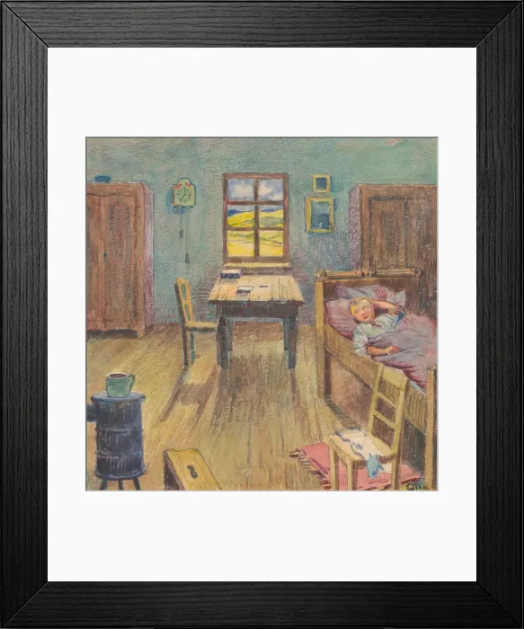 Framed Print : 15.- Early sleeper, 1932. Creator: Gustav Mally Framed Print : 15.- Early sleeper, 1932. Creator: Gustav Mally