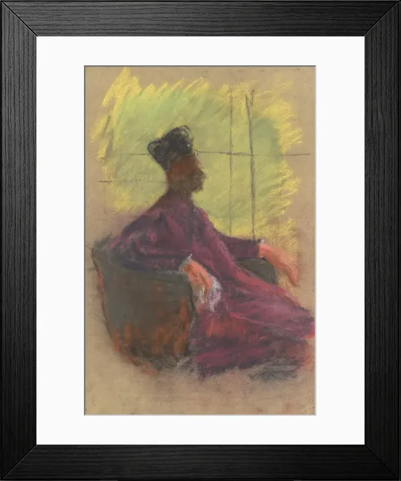 Framed Print : Seated, 1880 / 1880. Creator: Ladislav Mednyanszky Framed Print : Seated, 1880 / 1880. Creator: Ladislav Mednyanszky