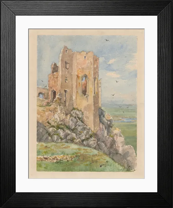 Framed Print : Ruins of Beckov castle, 1870-1872. Creator: Ladislav Mednyanszky Framed Print : Ruins of Beckov castle, 1870-1872. Creator: Ladislav Mednyanszky