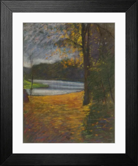 Framed Print : Autumn landscape, 1900-1910. Creator: Ladislav Mednyanszky Framed Print : Autumn landscape, 1900-1910. Creator: Ladislav Mednyanszky