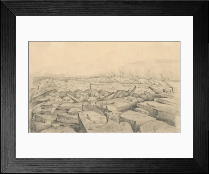 Framed Print : Ice Floes on the River Poprad, around 1866-1868 Creator: Ladislav Mednyanszky Framed Print : Ice Floes on the River Poprad, around 1866-1868 Creator: Ladislav Mednyanszky