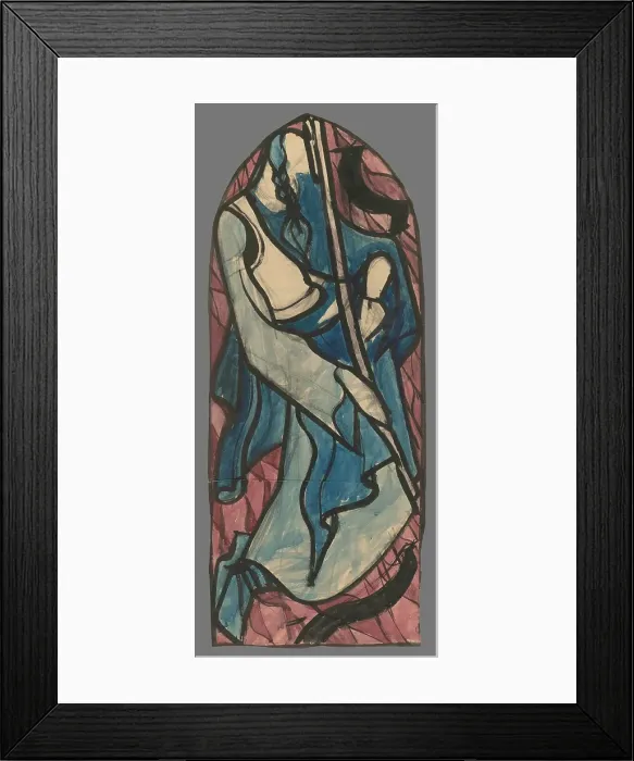 Framed Print : Fujara player, 1940-1944. Creator: Jan Novak Framed Print : Fujara player, 1940-1944. Creator: Jan Novak
