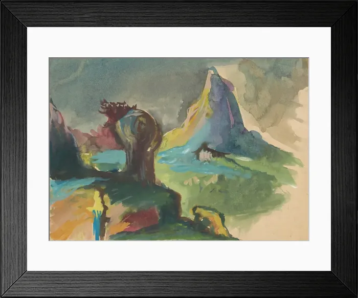 Framed Print : Fairytale Landscape, 1940-1944. Creator: Jan Novak Framed Print : Fairytale Landscape, 1940-1944. Creator: Jan Novak