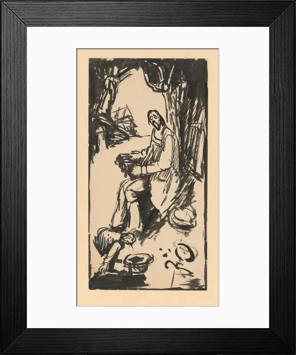 Framed Print : Blind beggar playing the accordion, 1940-1944. Creator: Jan Novak Framed Print : Blind beggar playing the accordion, 1940-1944. Creator: Jan Novak