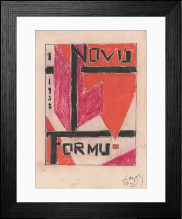 Framed Print : New form - graphic design, 1932-1933. Creator: Zolo Palugyay Framed Print : New form - graphic design, 1932-1933. Creator: Zolo Palugyay