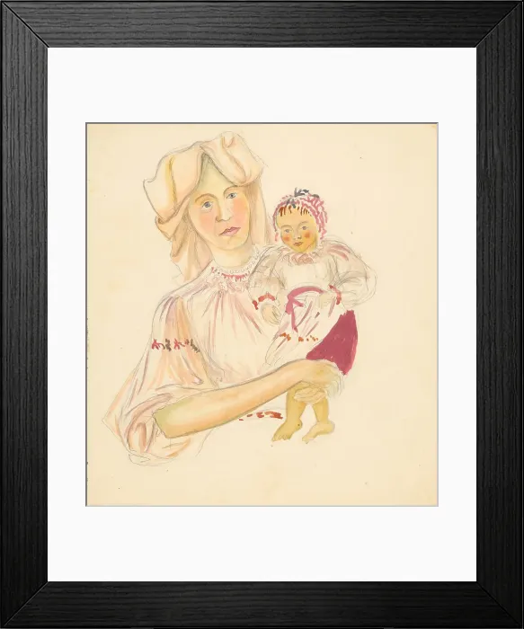 Framed Print : Mother with child, 1940 / 1944. Creator: Jan Novak Framed Print : Mother with child, 1940 / 1944. Creator: Jan Novak