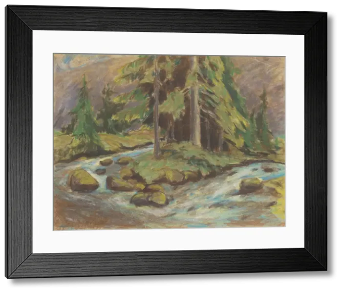 Framed Print : Demanovsky stream, 1925-1930. Creator: Zolo Palugyay
