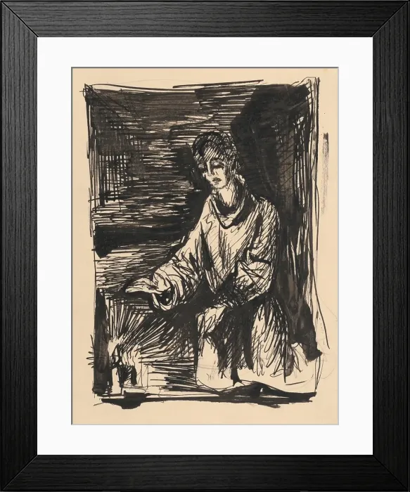 Framed Print : Figure by candlelight, 1940 / 1944. Creator: Jan Novak Framed Print : Figure by candlelight, 1940 / 1944. Creator: Jan Novak