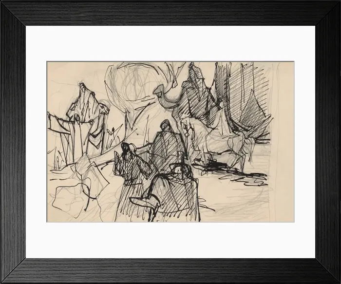 Framed Print : Biblical scene, 1940-1944. Creator: Jan Novak Framed Print : Biblical scene, 1940-1944. Creator: Jan Novak