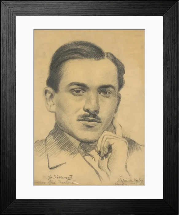 Framed Print : Portrait of the painter Ladislav Treskon, 1920. Creator: Stefan Polkorab Framed Print : Portrait of the painter Ladislav Treskon, 1920. Creator: Stefan Polkorab