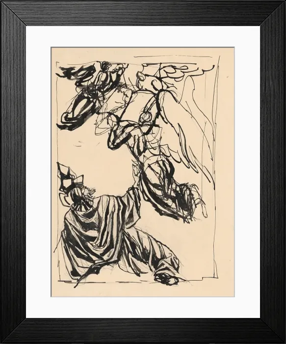 Framed Print : Biblical scene, 1940-1944. Creator: Jan Novak Framed Print : Biblical scene, 1940-1944. Creator: Jan Novak