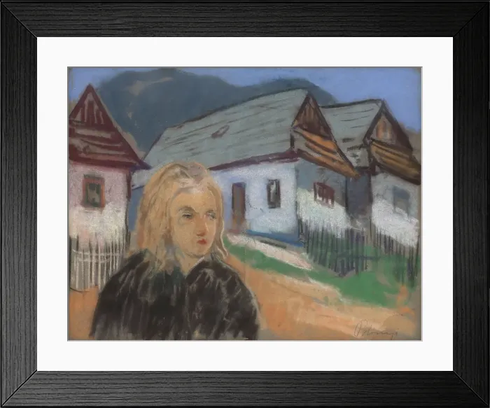 Framed Print : Rural motif, 1931-1936. Creator: Karol Polonyi Framed Print : Rural motif, 1931-1936. Creator: Karol Polonyi