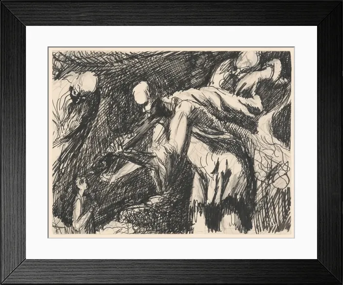 Framed Print : Carrying the burden, 1940-1944. Creator: Jan Novak Framed Print : Carrying the burden, 1940-1944. Creator: Jan Novak