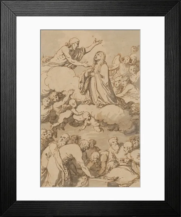 Framed Print : Assumption of the Virgin Mary, 1st half 17th century. Creator: Guido Reni Framed Print : Assumption of the Virgin Mary, 1st half 17th century. Creator: Guido Reni