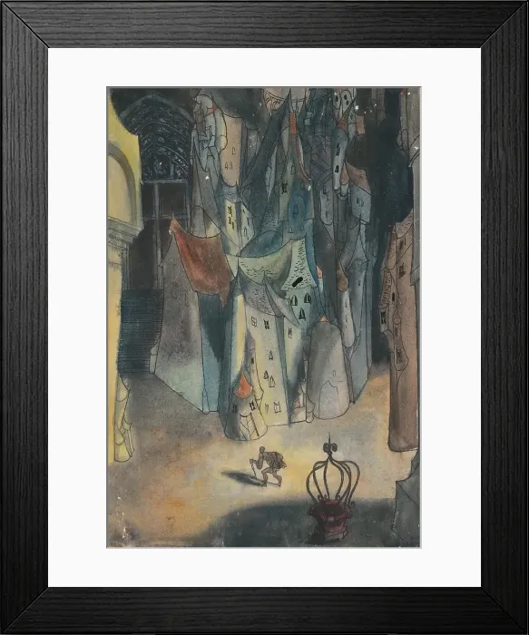 Framed Print : Study for a Slovak fairytale I. 1940-1944. Creator: Jan Novak Framed Print : Study for a Slovak fairytale I. 1940-1944. Creator: Jan Novak