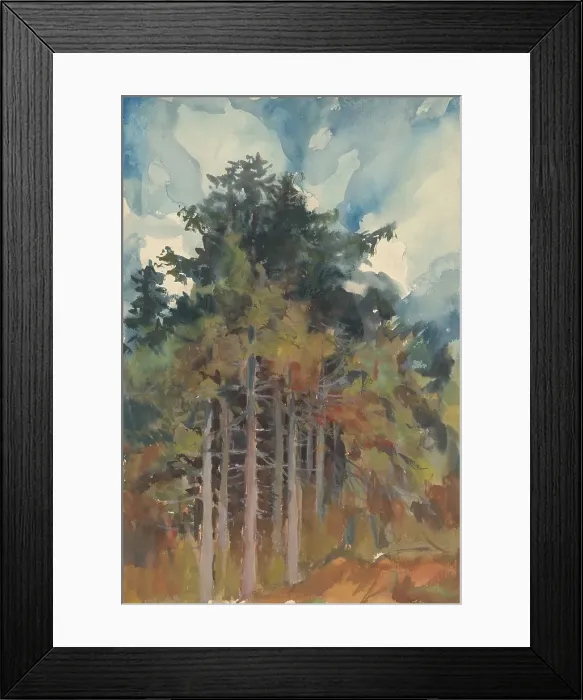 Framed Print : In the Forest in Autumn, 1928-1933. Creator: Zolo Palugyay Framed Print : In the Forest in Autumn, 1928-1933. Creator: Zolo Palugyay