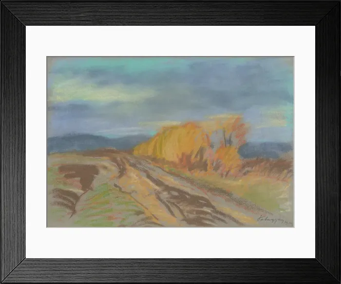 Framed Print : Autumn motif, 1929. Creator: Zolo Palugyay Framed Print : Autumn motif, 1929. Creator: Zolo Palugyay