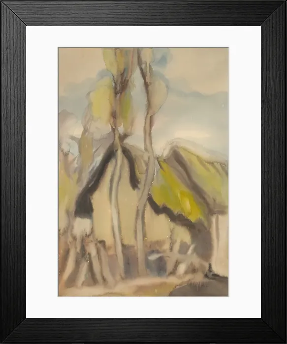 Framed Print : Cottage, 1929-1930. Creator: Zolo Palugyay Framed Print : Cottage, 1929-1930. Creator: Zolo Palugyay