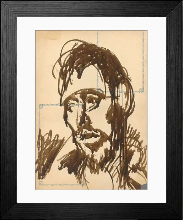 Framed Print : Head, 1940-1944. Creator: Jan Novak Framed Print : Head, 1940-1944. Creator: Jan Novak