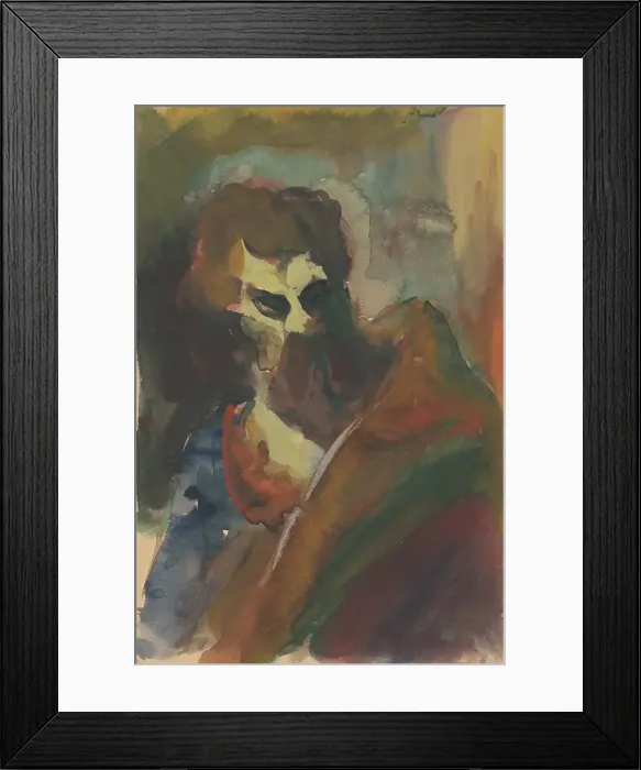 Framed Print : Man's head, 1940 / 1944. Creator: Jan Novak. Man's head, 1940 / 1944. Creator: Jan Novak Framed Print : Man's head, 1940 / 1944. Creator: Jan Novak. Man's head, 1940 / 1944. Creator: Jan Novak