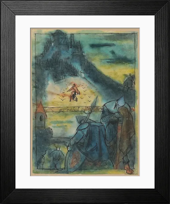 Framed Print : Under the enchanted castle, 1940-1944. Creator: Jan Novak Framed Print : Under the enchanted castle, 1940-1944. Creator: Jan Novak