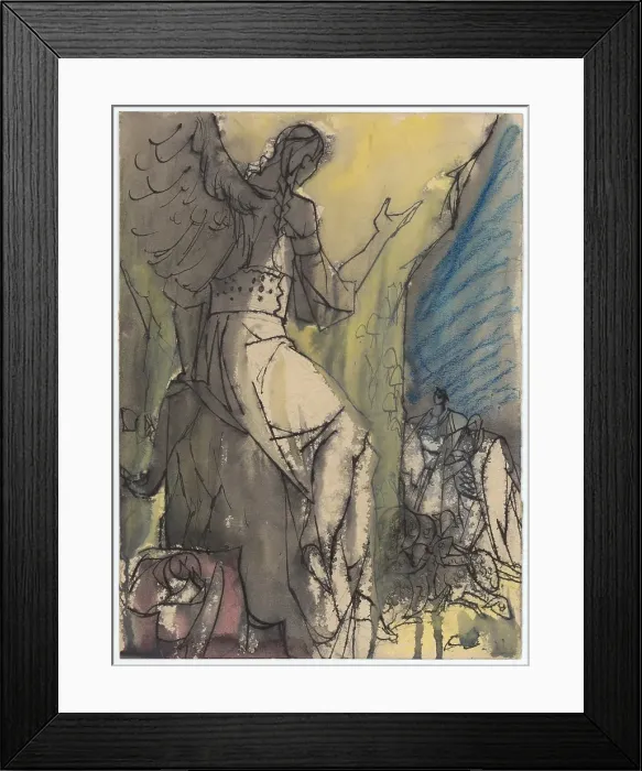 Framed Print : Suggestion for a full-page illustration, 1940-1944. Creator: Jan Novak Framed Print : Suggestion for a full-page illustration, 1940-1944. Creator: Jan Novak
