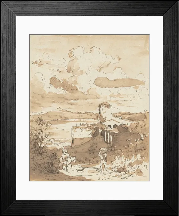 Framed Print : Monastery Ruins, 1872-1885. Creator: Jan Novopacky Framed Print : Monastery Ruins, 1872-1885. Creator: Jan Novopacky