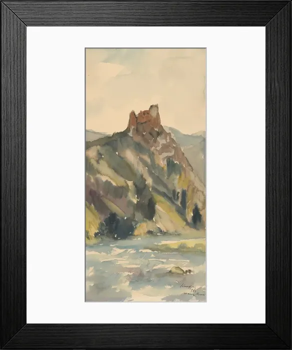 Framed Print : Old castle, 1933. Creator: Zolo Palugyay Framed Print : Old castle, 1933. Creator: Zolo Palugyay