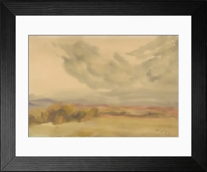 Framed Print : Clouds over the plain, 1929. Creator: Zolo Palugyay Framed Print : Clouds over the plain, 1929. Creator: Zolo Palugyay