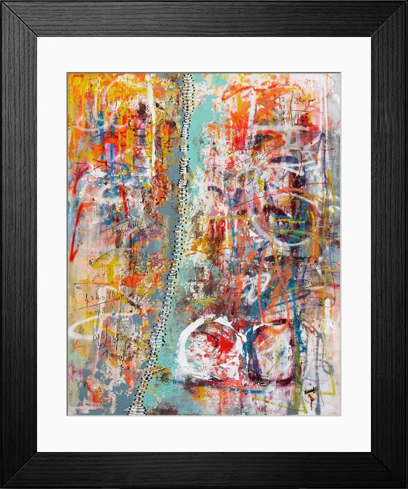 Framed Print : Abstract Art 118. Creator: Bandji Fall