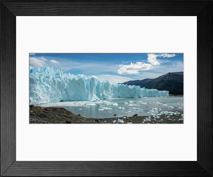 Framed Print : Calving Glacier. Creator: Dorte Verner Framed Print : Calving Glacier. Creator: Dorte Verner