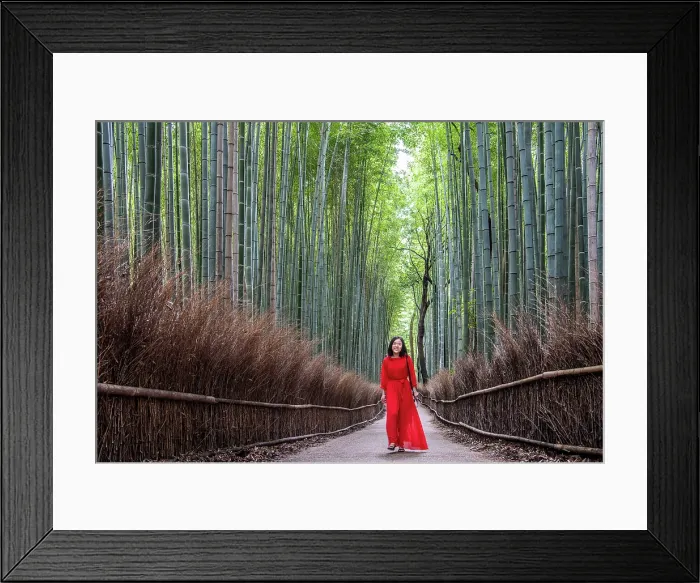 Framed Print : Woman in Red. Creator: Dorte Verner Framed Print : Woman in Red. Creator: Dorte Verner
