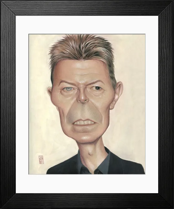 Framed Print : David Bowie. Creator: Dan Springer Framed Print : David Bowie. Creator: Dan Springer