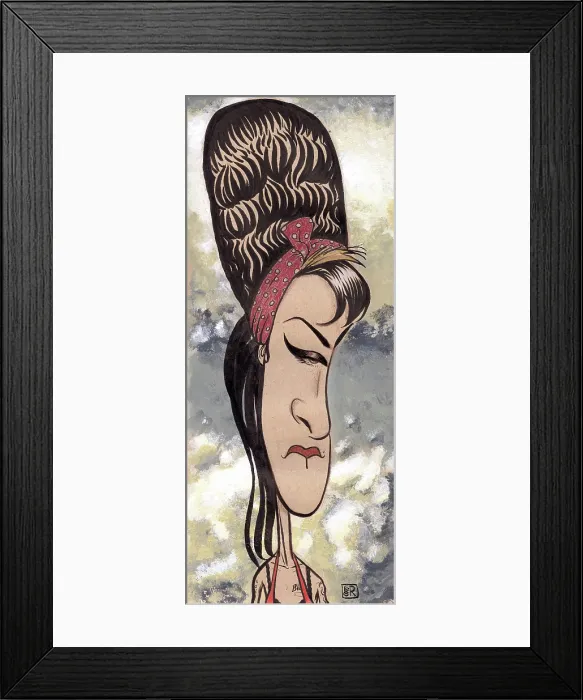 Framed Print : Amy Winehouse. Creator: Dan Springer Framed Print : Amy Winehouse. Creator: Dan Springer