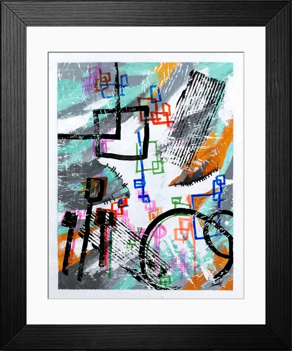 Framed Print : Abstract Art 119. Creator: Bandji Fall Framed Print : Abstract Art 119. Creator: Bandji Fall