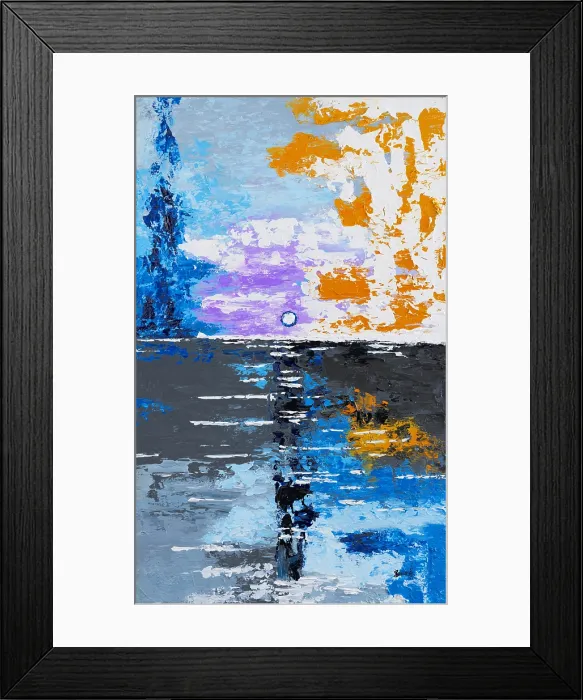Framed Print : Abstract Art 122. Creator: Bandji Fall