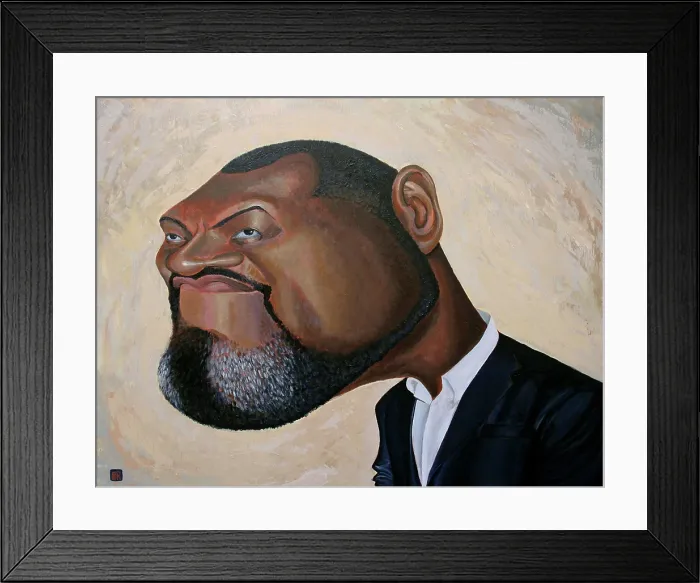 Framed Print : Laurence Fishburne. Creator: Dan Springer Framed Print : Laurence Fishburne. Creator: Dan Springer