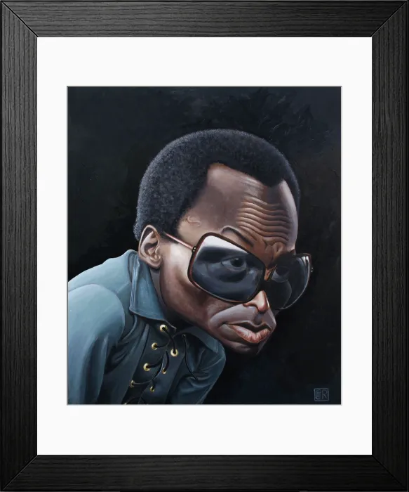 Framed Print : Miles Davis. Creator: Dan Springer Framed Print : Miles Davis. Creator: Dan Springer