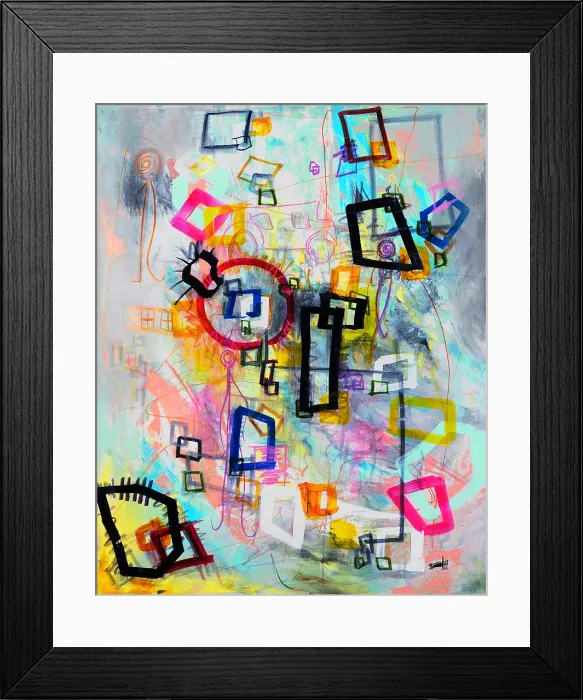 Framed Print : Abstract Art 117. Creator: Bandji Fall Framed Print : Abstract Art 117. Creator: Bandji Fall