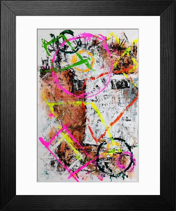Framed Print : Abstract Art 124. Creator: Bandji Fall Framed Print : Abstract Art 124. Creator: Bandji Fall