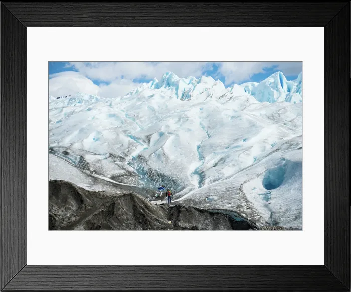 Framed Print : Hiking on a Glacier. Creator: Dorte Verner Framed Print : Hiking on a Glacier. Creator: Dorte Verner