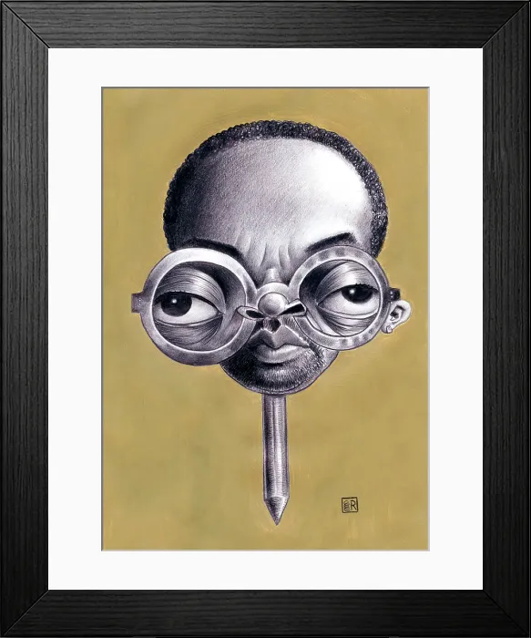 Framed Print : Spike Lee. Creator: Dan Springer Framed Print : Spike Lee. Creator: Dan Springer